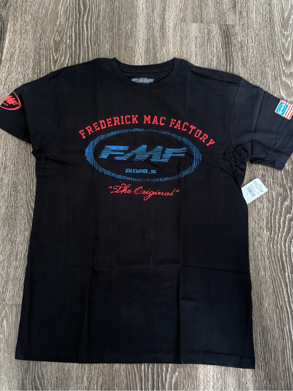 NWT FMF Racing Game Time Tee XL - Black/Red Moto